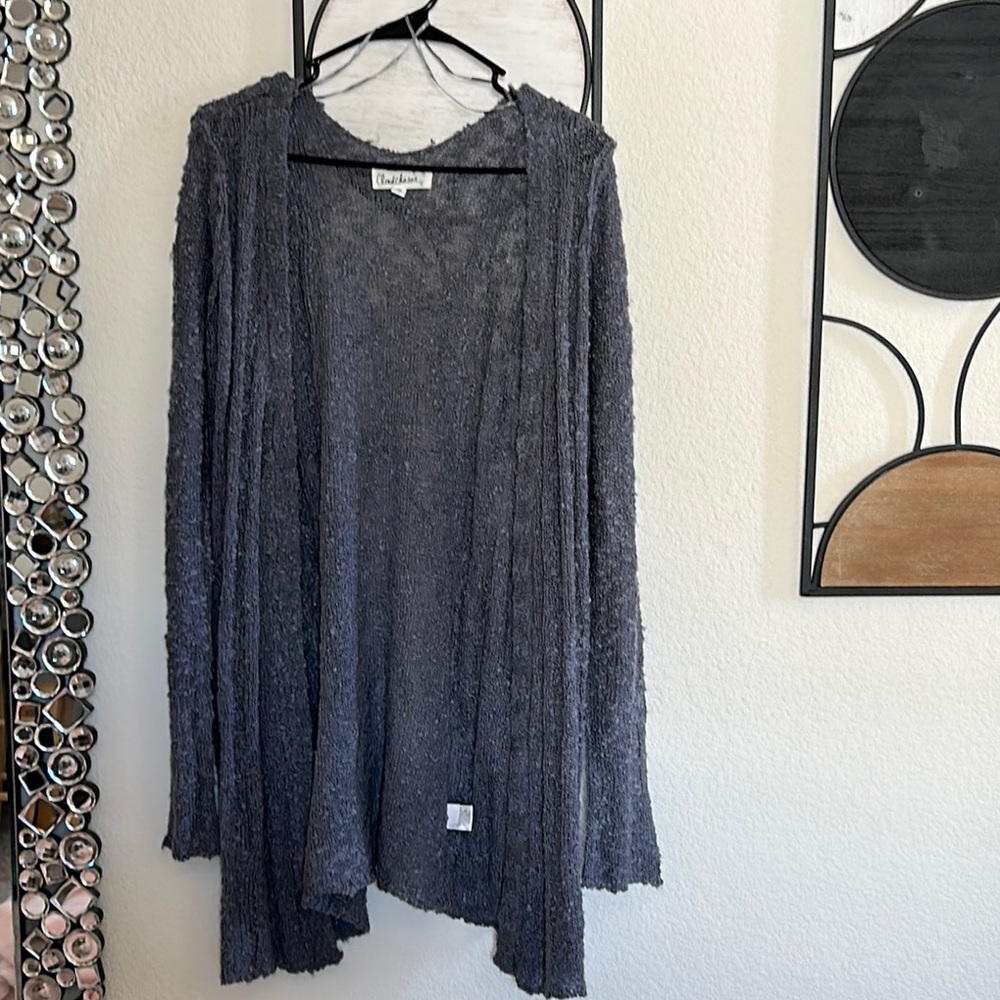 Cloud‎ Chaser Gray Knit Cardigan Sweater